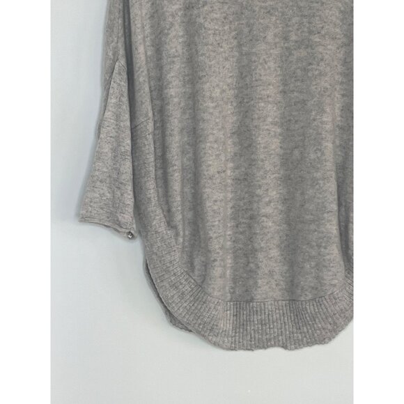 Tyler‎ Boe 100% Cashmere Curved Hem Knit Dolman Sleeve Sweater Light Gray XS - Picture 3 of 9